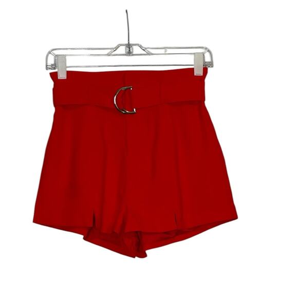 Revolve Superdown red belted shorts size XS - Picture 8 of 10